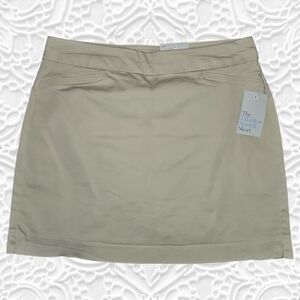Croft & Barrow Women's Tan Mini Skort